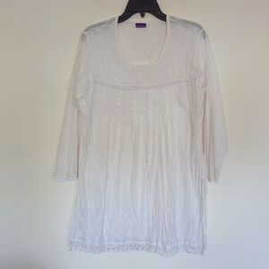 Sevya White Long Sleeve Tunic